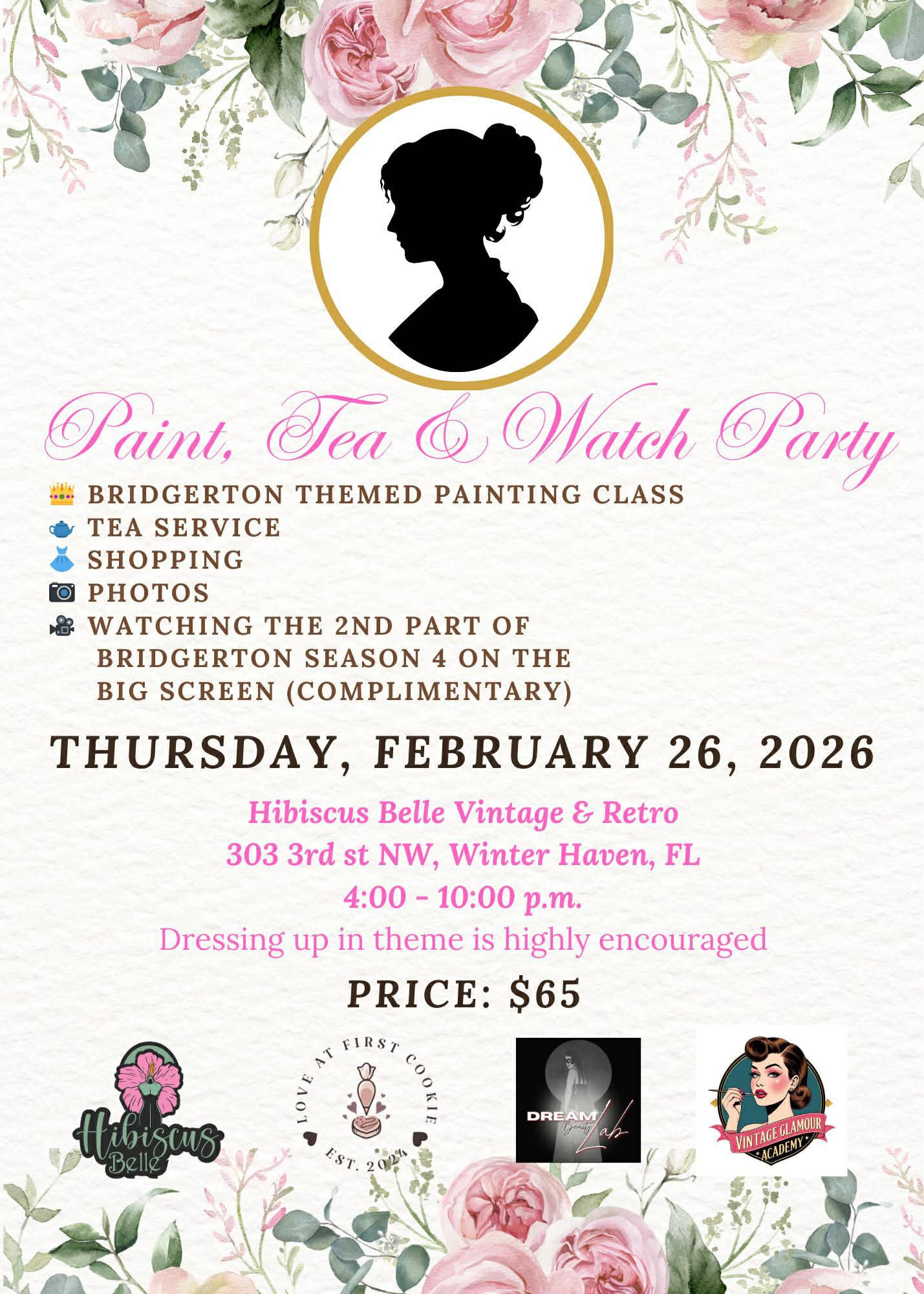 Paint, Tea & Watch Party